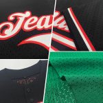 Personalized Kelly Green Authentic Throwback Baseball Jersey with White Mesh Personalized Kelly Green White Mesh Authentic