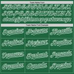 Custom Authentic Baseball Jersey - Personalized Kelly Green and White Throwback with Name and Number Personalized Kelly Green