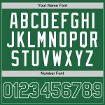 Custom Authentic Baseball Jersey - Personalized Kelly Green and White Throwback with Name and Number Personalized Kelly Green