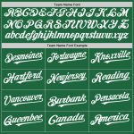 Personalized Kelly Green Authentic Throwback Baseball Jersey with White Mesh Personalized Kelly Green White Mesh Authentic