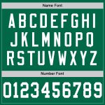 Personalized Authentic Throwback Football Jersey in Kelly Green and White Mesh Personalized Kelly Green White Mesh Authentic