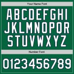 Personalized Authentic Throwback Basketball Jersey in Kelly Green and White-Navy Colors Personalized Kelly Green White-Navy