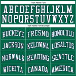 Custom Name and Number Kelly Green White-Navy Basketball Jersey - Personalized Authentic Throwback Style Personalized Kelly