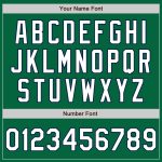 Custom Team Bomber Jacket with Name and Number - Personalized Kelly Green and White-Navy Varsity Letterman Full-Snap Jacket