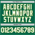 Custom Baseball Jersey with Name and Number - Personalized Kelly Green, Neon Yellow 3D Star Pattern Design Personalized Kelly