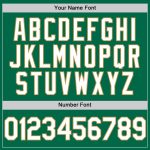 Custom Name Number Personalized Kelly Green and White Baseball Jersey - Authentic Throwback Team Jersey Personalized Kelly