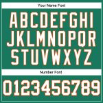 Custom Name Number Kelly Green White-Orange Authentic Throwback Basketball Jersey - Personalized Team Jersey Personalized