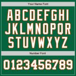 Custom Name Number Two Tone Baseball Jersey Authentic Kelly Green White Orange Personalized Kelly Green White-Orange Authentic