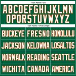 Personalized Kelly Green White Orange Mesh Throwback Baseball Jersey Personalized Kelly Green White-Orange Mesh Authentic