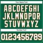 Personalized Kelly Green White Orange Mesh Throwback Baseball Jersey Personalized Kelly Green White-Orange Mesh Authentic