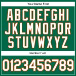 Custom Name Number Personalized Kelly Green Performance Vapor Golf Polo Shirt White-Orange Team Apparel Personalized Kelly