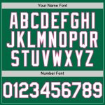 Custom Team Baseball Jersey - Personalized Kelly Green White-Pink Sleeveless with Name and Number Personalized Kelly Green