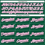Custom Name and Number Softball Jersey - Personalized Kelly Green, White, Pink Authentic Design Personalized Kelly Green