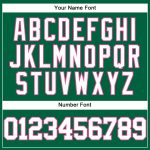 Personalized Throwback Baseball Jersey in Kelly Green with White and Pink Mesh Design Personalized Kelly Green White-Pink