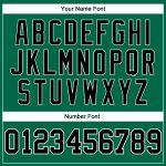 Custom Authentic Basketball Jersey with Personalized Name and Number - Kelly Green and White Pinstripe Design Personalized