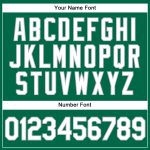 Custom Name and Number Kelly Green and White Pinstripe Baseball Jersey - Authentic Team Jersey Personalized Kelly Green White
