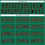 Personalized Authentic Basketball Jersey - Kelly Green White Pinstripe Old Gold Black Personalized Kelly Green White Pinstripe