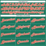 Custom Name & Number Basketball Jersey - Personalized Kelly Green & White Pinstripe - Authentic Team Apparel Personalized