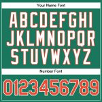 Custom Name & Number Basketball Jersey - Personalized Kelly Green & White Pinstripe - Authentic Team Apparel Personalized