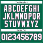 Custom Name and Number Personalized Kelly Green White Pinstripe Pink Authentic Baseball Jersey Personalized Kelly Green White