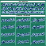 Personalized Custom Name and Number Baseball Jersey in Kelly Green with White Pinstripe Design - Authentic Royal-White Team Gear