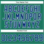 Custom Name Number Basketball Jersey - Authentic Royal-White Pinstripe in Kelly Green - Personalized Team Gear Personalized