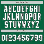 Custom Pinstripe Baseball Jersey Personalized with Name & Number - Kelly Green, White, Black, Gray Authentic Sports Gear