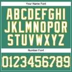 Custom Name and Number Authentic Basketball Jersey - Kelly Green White Pinstripe, White-Gold, Personalized Team Gear Personalized
