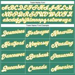 Custom Name and Number Authentic Basketball Jersey - Kelly Green White Pinstripe, White-Gold, Personalized Team Gear Personalized