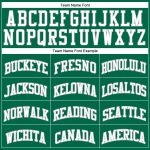 Personalized Kelly Green and White Pinstripe Authentic Basketball Jersey Personalized Kelly Green White Pinstripe White-Gray