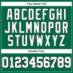Custom Kelly Green Pinstripe Basketball Jersey with Name and Number - Authentic Team Jersey in White and Gray-Black Personalized