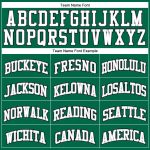 Custom Kelly Green Pinstripe Basketball Jersey with Name and Number - Authentic Team Jersey in White and Gray-Black Personalized