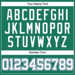 Custom Baseball Jersey with Name and Number - Kelly Green and White Pinstripe - Authentic Team Apparel Personalized Kelly