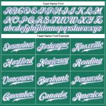 Custom Baseball Jersey with Name and Number - Kelly Green and White Pinstripe - Authentic Team Apparel Personalized Kelly