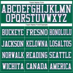 Custom Name and Number Personalized Kelly Green White-Purple Mesh Authentic Football Jersey Personalized Kelly Green White-Purple