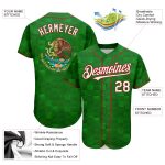 Custom Mexico Baseball Jersey - Personalized 3D Kelly Green with White-Red, Your Name & Number, Authentic Team Gear Personalized