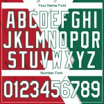 Personalized Mexico Basketball Jersey 3D Authentic Kelly Green Red Personalized Kelly Green White-Red 3D Mexico Authentic