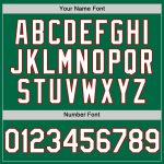 Custom Team Name and Number Sleeveless Baseball Jersey - Personalized Kelly Green and Red Authentic Design Personalized Kelly