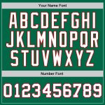 Custom Team Name Number Authentic Throwback Basketball Jersey Kelly Green White-Red Personalized Kelly Green White-Red Authentic