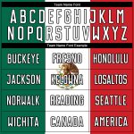 Custom Mexican Flag Soccer Jersey Personalized with Name and Number - Green, White, Red, and Black Sublimation Uniform Personalized