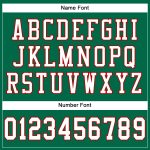 Personalized Authentic Football Jersey - Kelly Green with White-Red Mesh Design Personalized Kelly Green White-Red Mesh Authentic