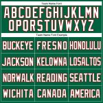 Personalized Green Red White Mesh Authentic Throwback Baseball Jersey Personalized Kelly Green White-Red Mesh Authentic Throwback