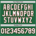 Custom Name and Number Authentic Throwback Baseball Jersey - Personalized Kelly Green White-Red Mesh Personalized Kelly Green