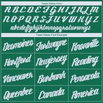 Personalized Round Neck Basketball Jersey in Kelly Green and White Personalized Kelly Green White Round Neck Basketball Jersey