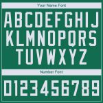 Personalized Round Neck Basketball Jersey in Kelly Green and White Personalized Kelly Green White Round Neck Basketball Jersey
