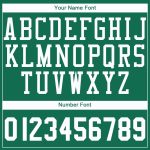 Custom Name and Number Basketball Jersey - Personalized Kelly Green and White Round Neck Design Personalized Kelly Green