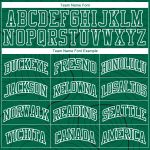 Personalized Round Neck Basketball Jersey in Kelly Green and White - Sublimation Suit Personalized Kelly Green White Round