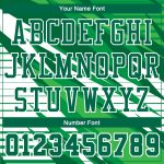 Custom Name and Number Basketball Jersey - Personalized Sublimation Round Neck in Kelly Green and White Personalized Kelly