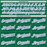 Personalized Authentic Baseball Jersey in Kelly Green and White-Royal Personalized Kelly Green White-Royal Authentic Baseball