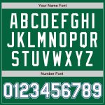 Personalized Authentic Baseball Jersey in Kelly Green and White-Royal Personalized Kelly Green White-Royal Authentic Baseball